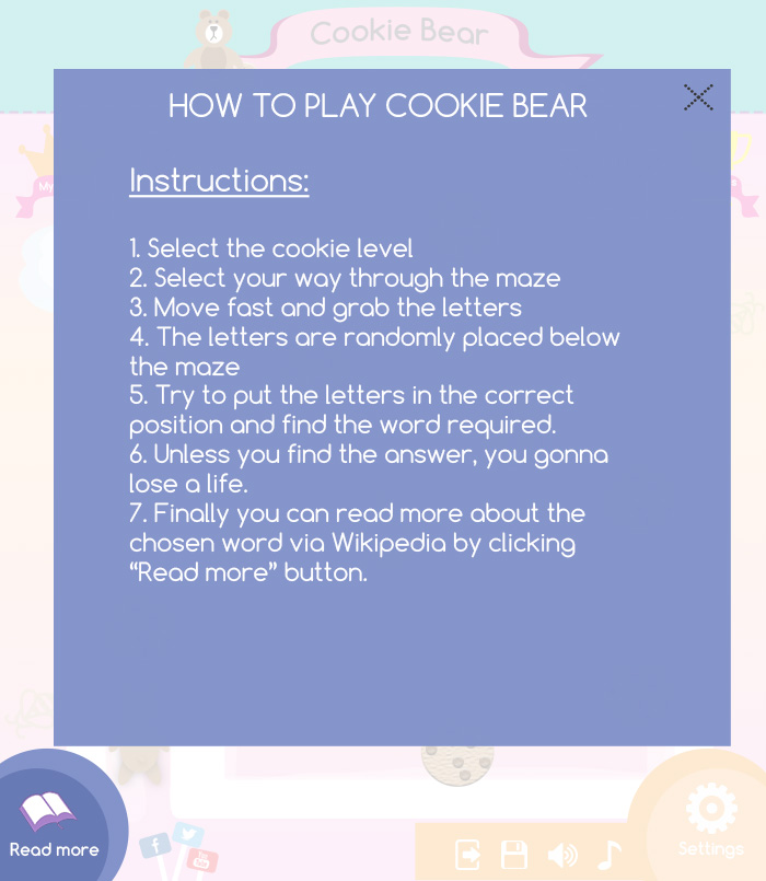 Cookie Bear App